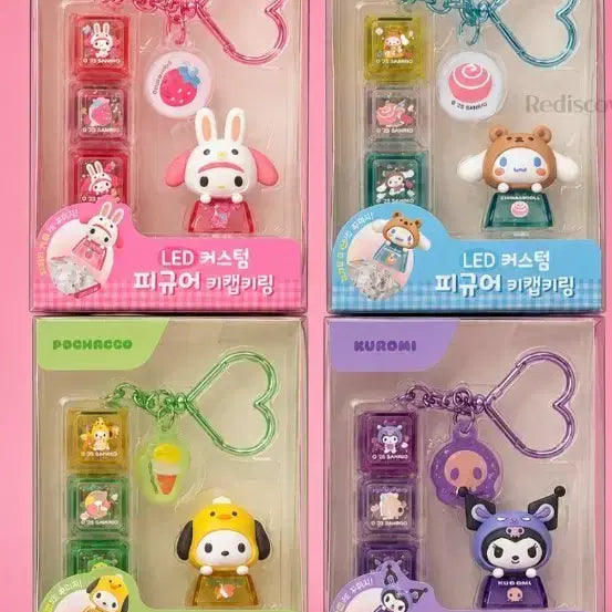 [BUNJANG] Sanrio LED Custom Figure Keyring / 산리오 LED 커스텀 피규어 키캡키링