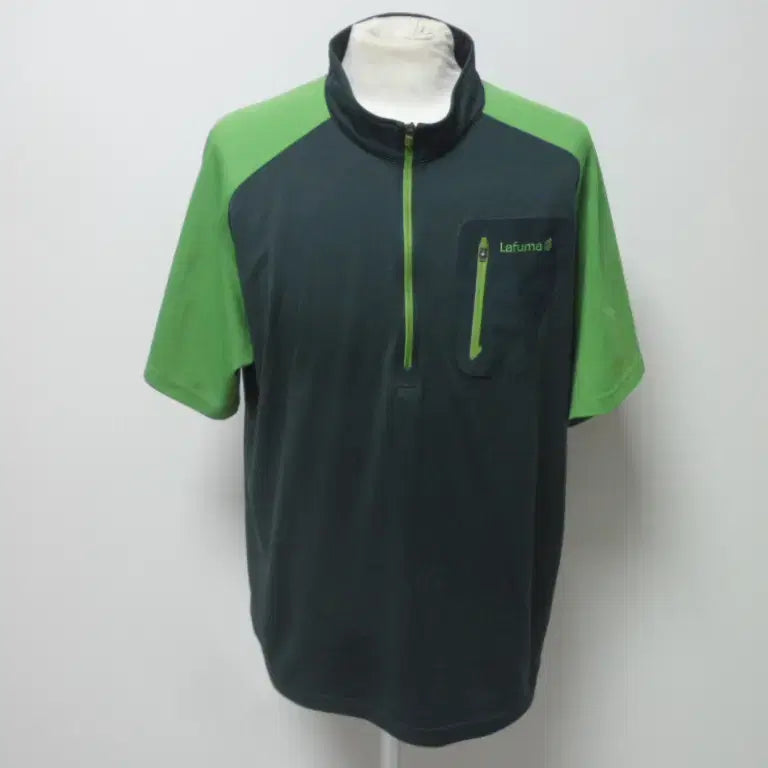 [BUNJANG] Lafuma Men's Green Polyester Half-Sleeve T-Shirt (Size 110/XXL) / 라푸마/남성/일상복/등산/반팔 티셔츠/110사이즈/새제품수준