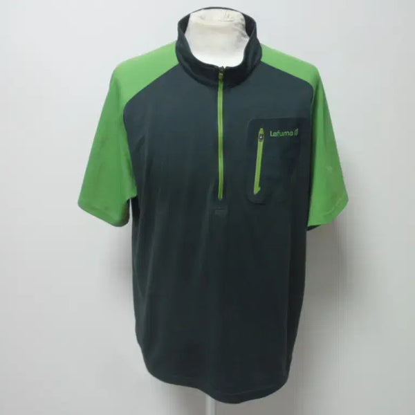 [BUNJANG] Lafuma Men's Green Polyester Half-Sleeve T-Shirt (Size 110/XXL) / 라푸마/남성/일상복/등산/반팔 티셔츠/110사이즈/새제품수준