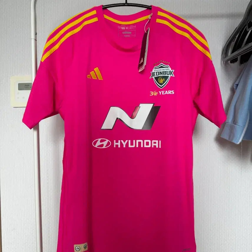 [BUNJANG] Adidas Jeonbuk Hyundai 30th Anniversary Jersey Pink / 아디다스 전북 현대 30주년 유니폼 핑크
