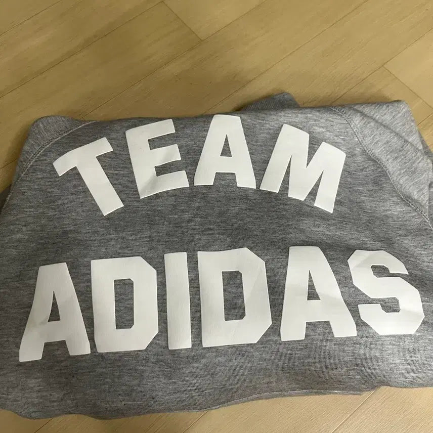 [BUNJANG] Adidas Team Adidas Hoodie L Grey / 아디다스 팀 아디다스 후드티 L 회색