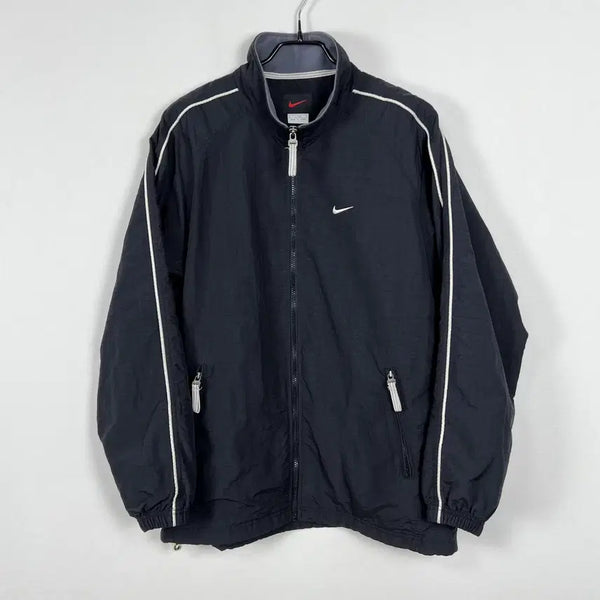 [BUNJANG] Nike Old School Black Windbreaker Jacket / 나이키 올드스쿨 블랙 바람막이 자켓 점퍼 남L XL 라덴 빈티지