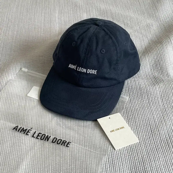 [BUNJANG] Aime Leon Dore Cotton Logo Hat Navy / [에메 레온 도르] (새상품-컨) 코튼 로고 햇 네이비 순면100%