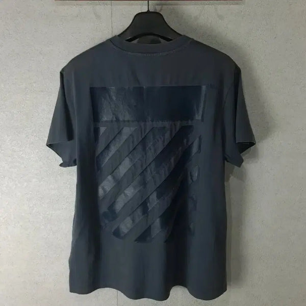 [BUNJANG] Off-White Rubber Diagonal Oversized T-Shirt / 오프화이트 반팔 정품 급처