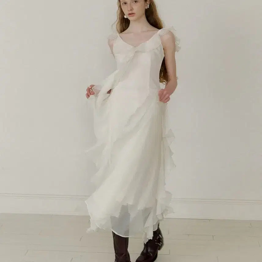 [BUNJANG] Romantic Long Dress / 로맨티크 롱원피스