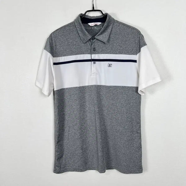 [BUNJANG] Elegance Grey Spandex Short-Sleeve T-Shirt Size M / 엘레강스 스판 카라 반팔 티 티셔츠 남95 M 라덴 빈티지