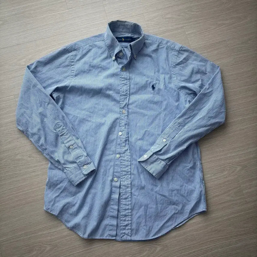 [BUNJANG] Polo Ralph Lauren Blue Stripe Shirt / 폴로 랄프로렌 셔츠 블루 스트라이프