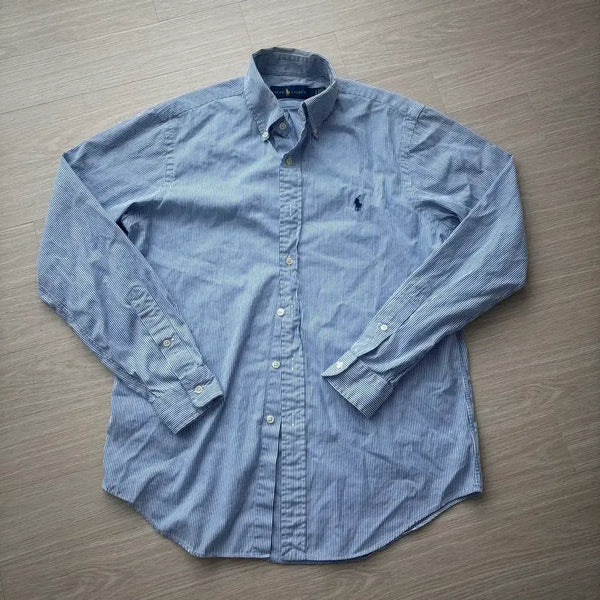 [BUNJANG] Polo Ralph Lauren Blue Stripe Shirt / 폴로 랄프로렌 셔츠 블루 스트라이프