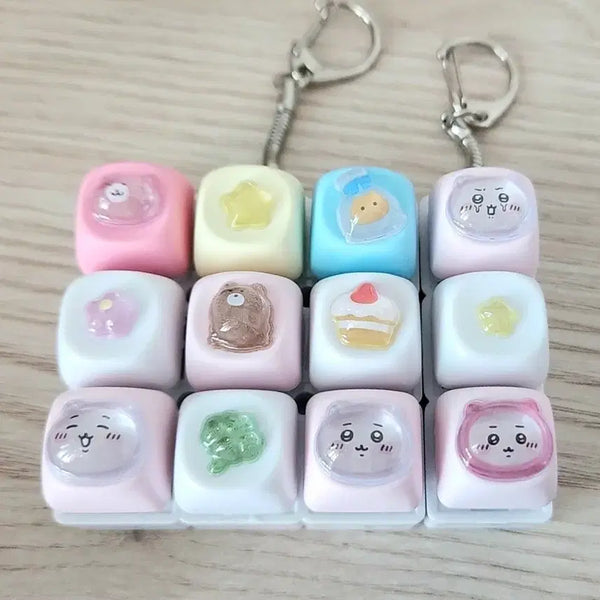 [BUNJANG] MOA DIY Keycap Set (9-Key & 3-Key) - Cheeika / MOA DIY 키캡 9구&3구 치이카와