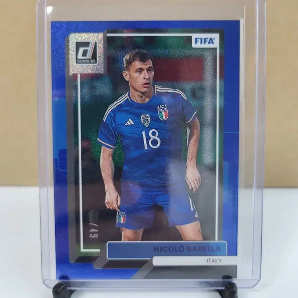 [BUNJANG] Panini Donruss Nicolò Barella Blue Sparkle Foil Parallel #49 Soccer Card / [49한정] 파니니 돈러스 니콜로 바렐라 블루 스파클 호일 패럴렐 축구카드