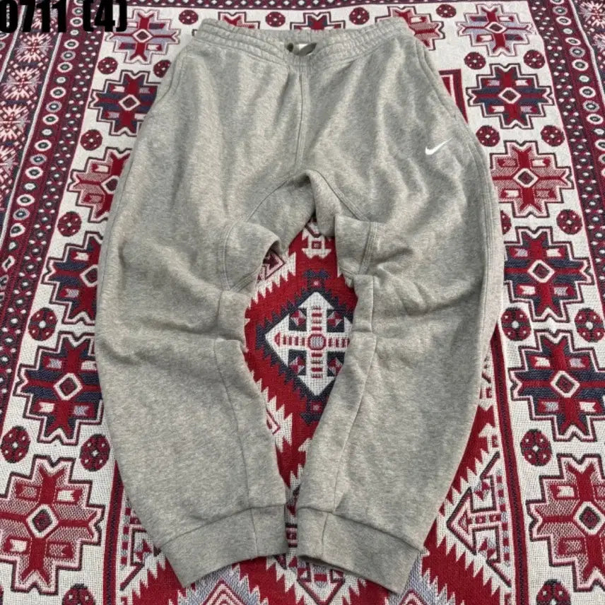 [BUNJANG] Nike Swoosh Fleece Jogger Pants Grey / 나이키 스우시 기모 조거 팬츠 그레이 0711