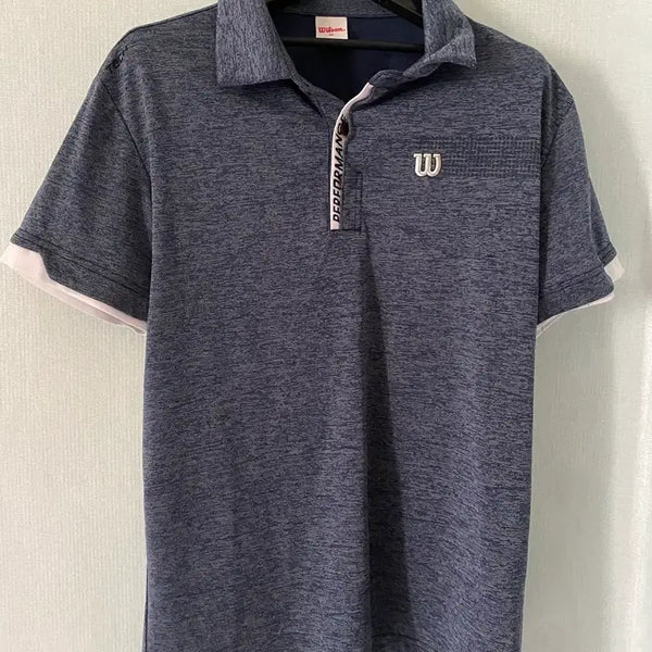 [BUNJANG] Wilson Performance Short Sleeve Polo Shirt Navy / 윌슨 퍼포먼스 카라티 네이비
