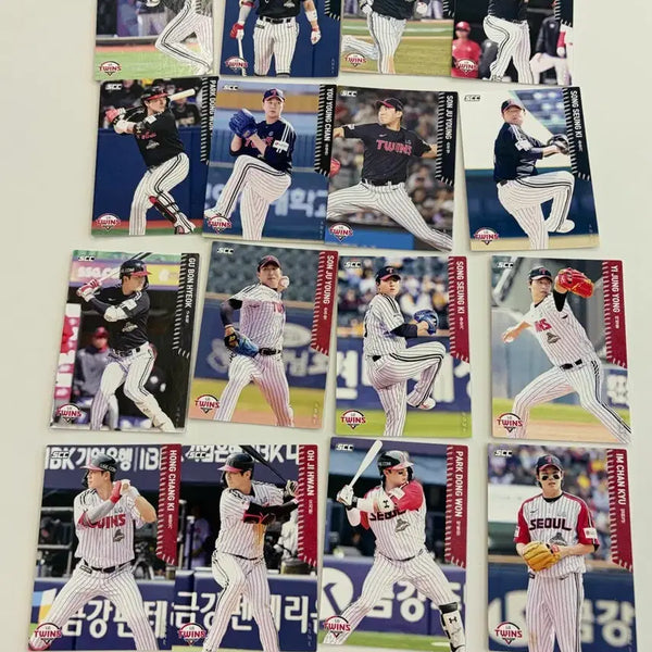 [BUNJANG] KBO LG Lions Trading Card Bundle (16 Cards) / KBO 엘지 카드 일괄 16장