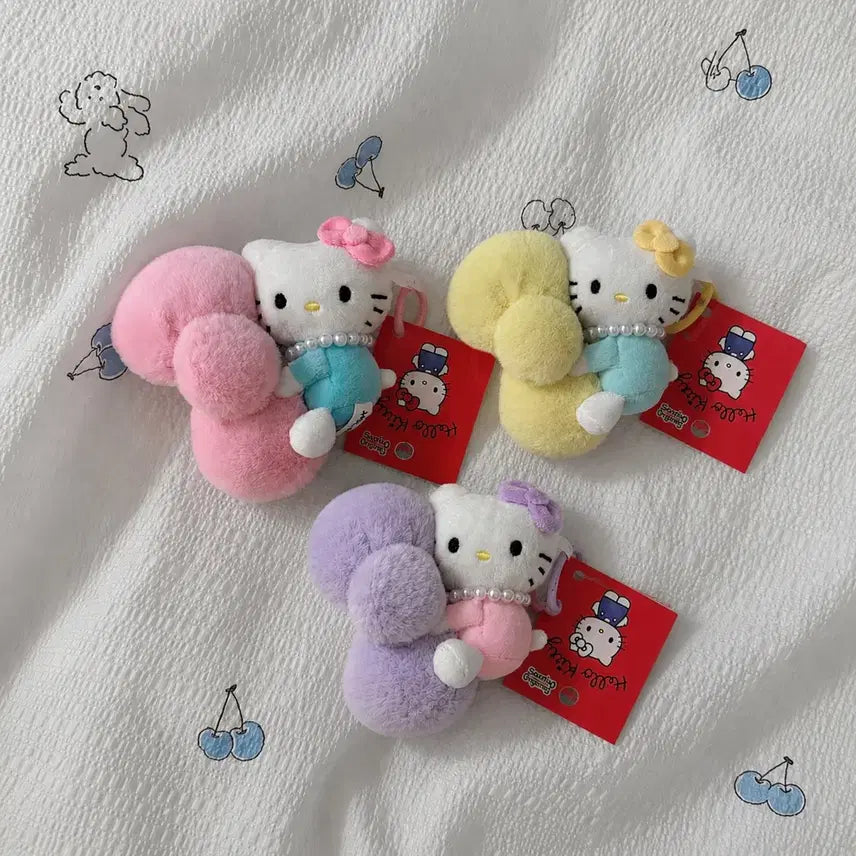 [BUNJANG] Hello Kitty Big Ribbon Keychain Doll / (새상품) 헬로키티 빅리본 키링 인형