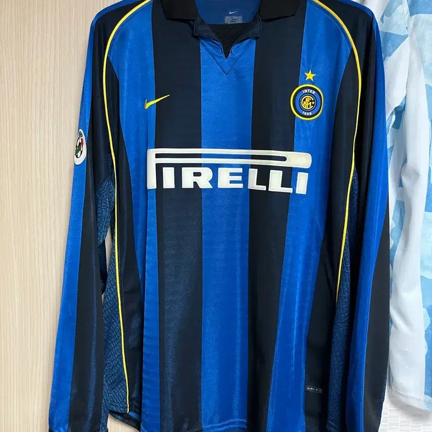 [BUNJANG] Inter Milan 01-02 Home Long Sleeve Ronaldo Jersey XL / [XL]01-02 인터밀란 홈 긴팔 유니폼 호나우두