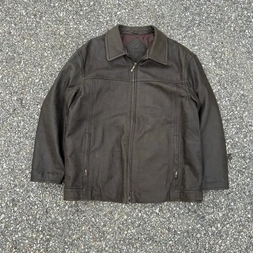 [BUNJANG] IVY HOUSE Genuine Leather Jacket XL / IVY HOUSE 소가죽 자켓