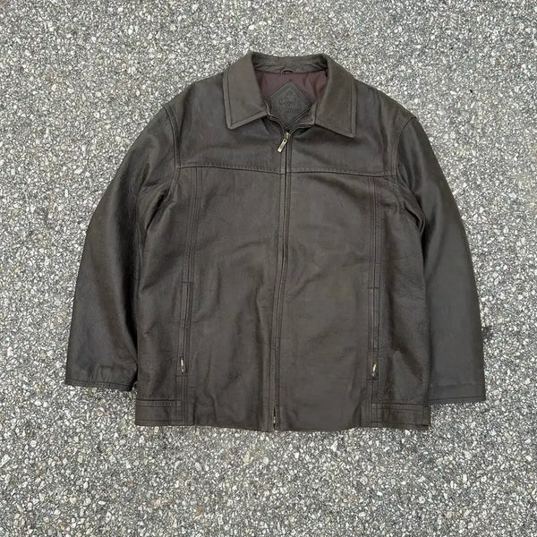 [BUNJANG] IVY HOUSE Genuine Leather Jacket XL / IVY HOUSE 소가죽 자켓