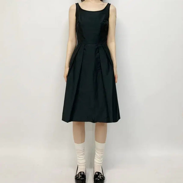 [BUNJANG] Prada Pocono Nylon Sleeveless Mini Dress / 정품 프라다 나일론 포코노 슬리브리스 민소매 미니 원피스
