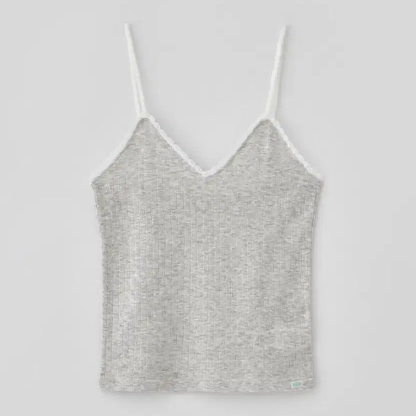 [BUNJANG] Tanatt Iris Lace Sleeveless Melange / 타낫 아이리스 레이스 슬리브리스 멜란지