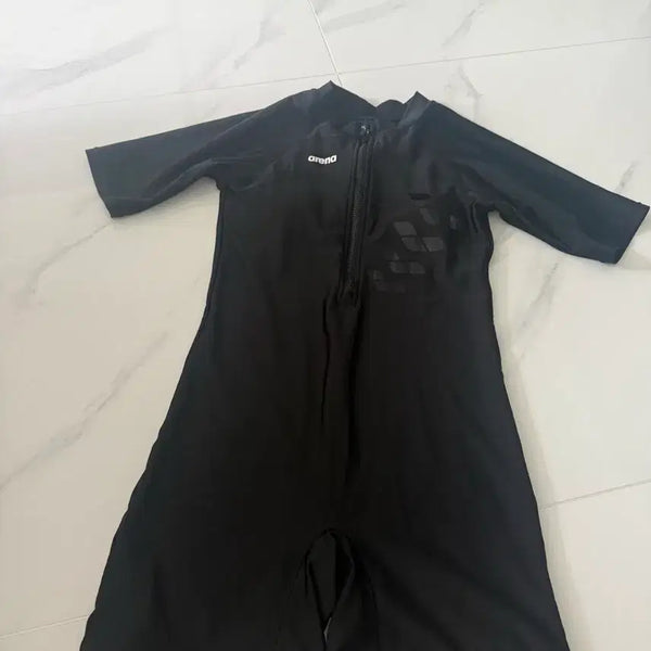 [BUNJANG] Arena & Barrel Kids' Swimsuit Bundle - Black / 여아 아레나, 배럴 아동 수영복 블랙 일괄