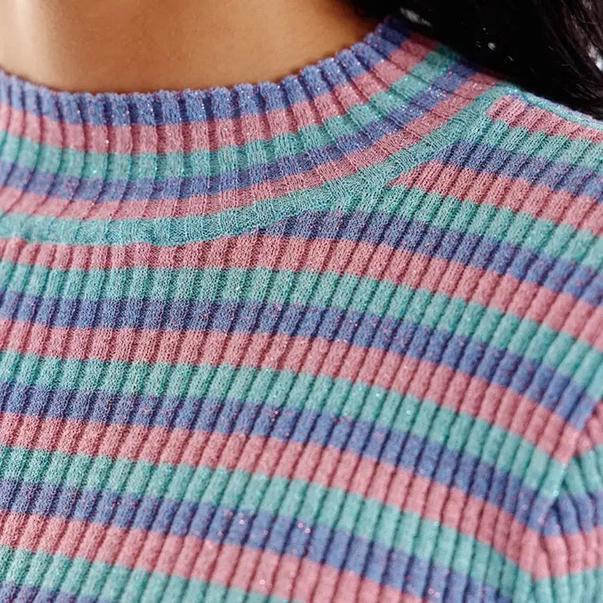 [BUNJANG] INK UNIVA Shimmering Stripe Knit / 잉크 UNIVA 쉬머링 스트라이프 니트