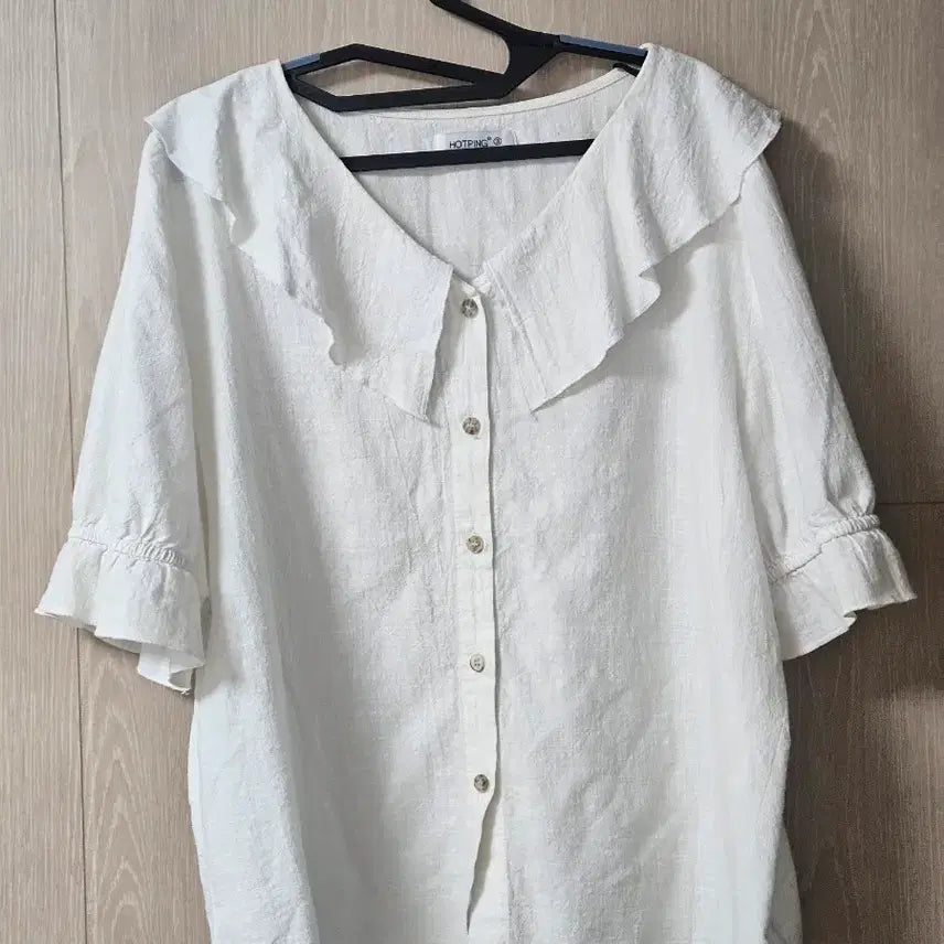 [BUNJANG] Women's Plus Size Summer Blouse (Ivory) / 여성 빅사이즈 여름 블라우스