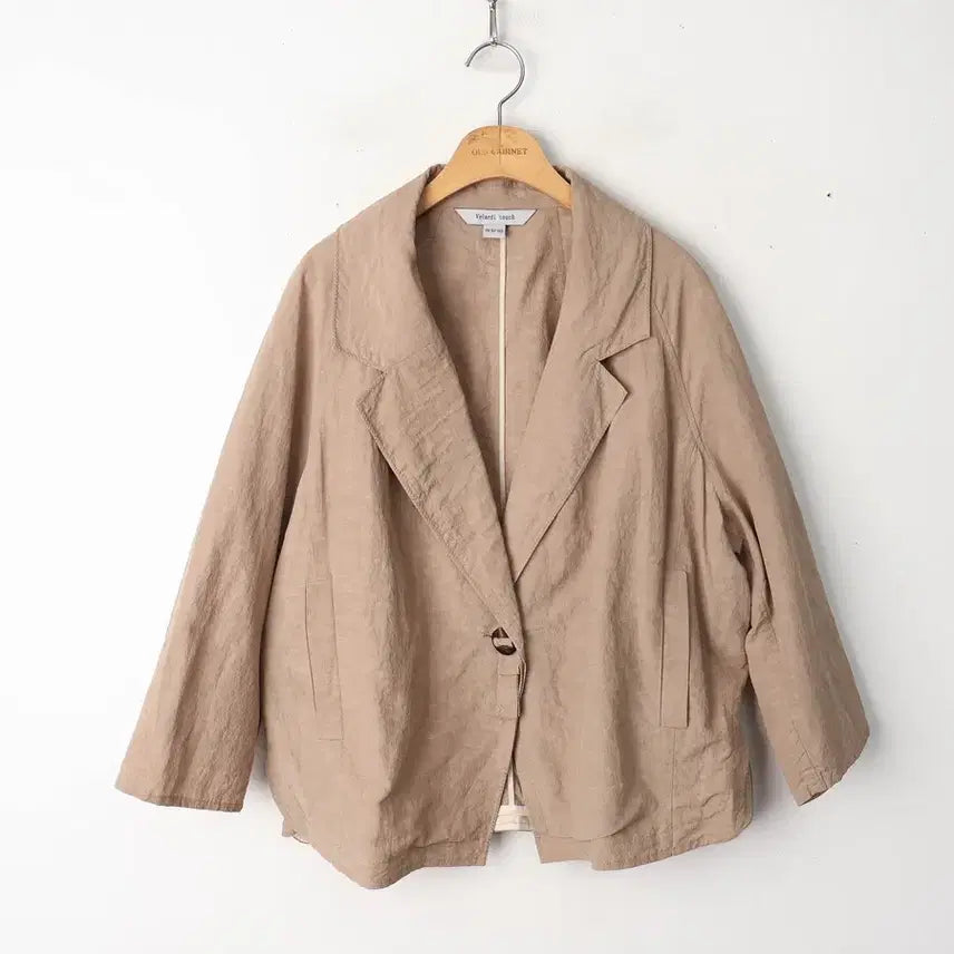 [BUNJANG] Belladiterci Linen Blend Jacket Beige Size 66 / 66/벨라디터치 린넨블렌드 자켓