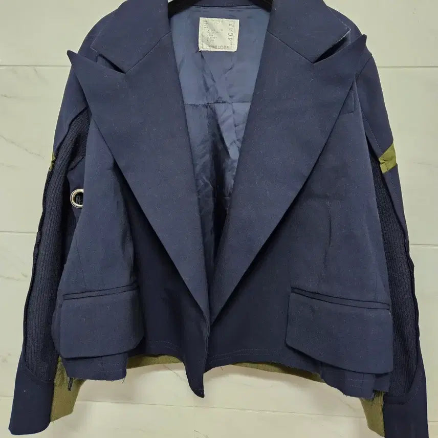 [BUNJANG] Sacai Cropped Blazer Jacket / 사카이 크롭 블레이저 자켓