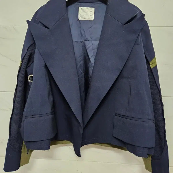 [BUNJANG] Sacai Cropped Blazer Jacket / 사카이 크롭 블레이저 자켓
