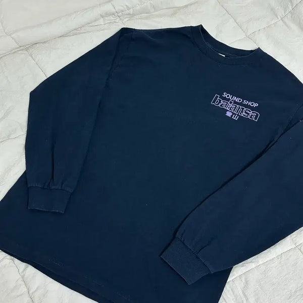 [BUNJANG] Balansa 2019 Long Sleeve Shirt Navy Purple Small / 2019 발란사 굿즈 긴팔 슬리브 스몰