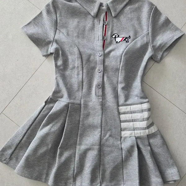 [BUNJANG] Thom Browne Embroidered Mini Dress / 톰브라운미니원피스