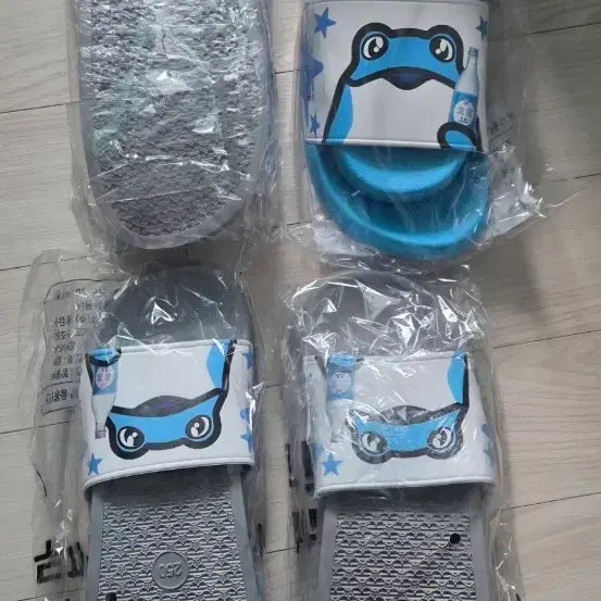 [BUNJANG] Toad Character Slippers Set (4 Pairs) / 두꺼비 슬리퍼 4개 모두