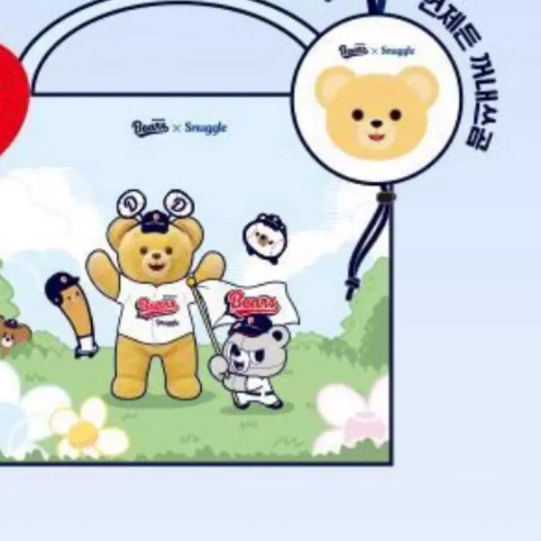 [BUNJANG] Doosan Bears Snuggle Collaboration Teddy Bear Eco Bag / 두산 베어스 스너글 콜라보 곰돌이 에코백