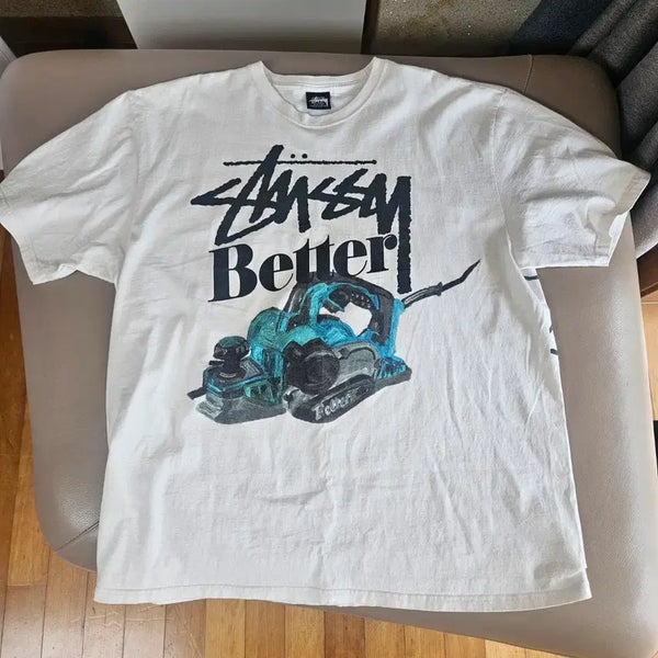 [BUNJANG] Stussy x Better Gift Shop Better T-Shirt White / 스투시 X 베러 기프트 샵 베러 티셔츠 화이트