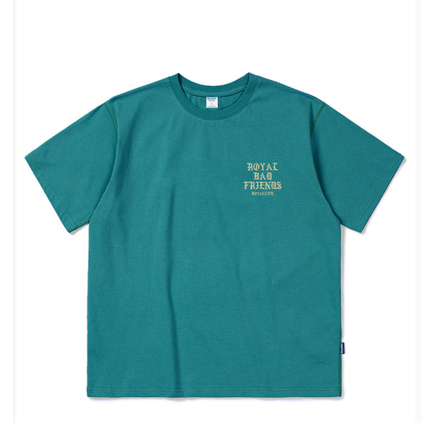 [BUNJANG] Royal Life Diploma Heavyweight T-Shirt (2XL) Teal Green / (2XL)로얄라이프 디플로마 헤비웨이트 반팔 티셔츠 틸그린