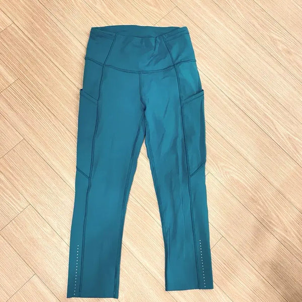 [BUNJANG] Lululemon Nulu Cropped Leggings - Blue / 룰루레몬 nulu 크롭 레깅스 4 블루
