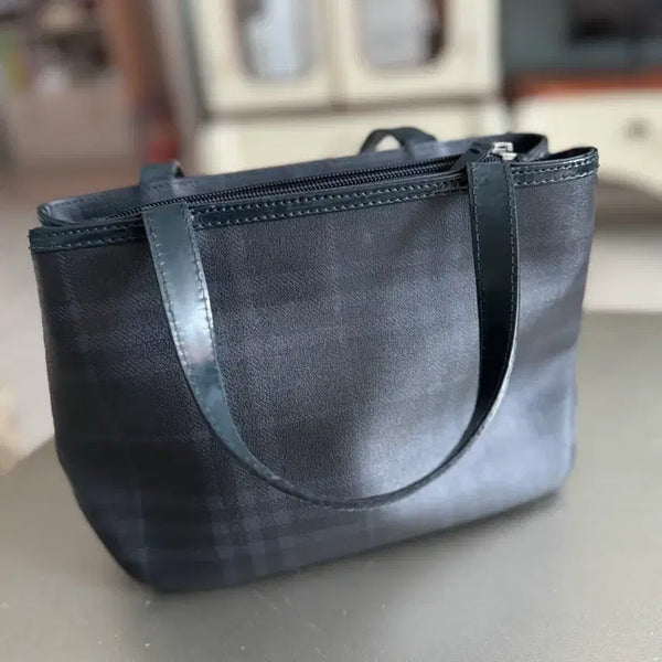 [BUNJANG] Burberry Check Leather Shoulder Bag / 버버리 체크 숄더백