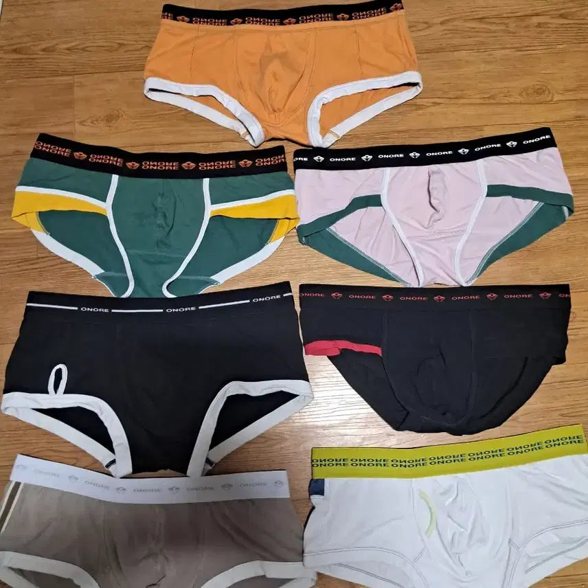 [BUNJANG] Honore Men's Cotton Spandex Briefs 7-Piece Bundle Set / 오노레( 7벌일괄) 남자팬티 드로즈