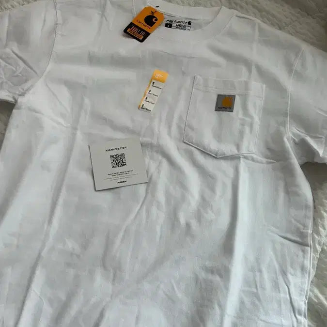 [BUNJANG] Carhartt Short Sleeve T-Shirt White / 칼하트 반팔 티셔츠 화이트