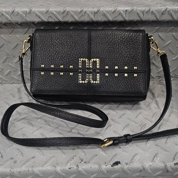 [BUNJANG] Daks DD Logo Black Crossbody Bag / 닥스 DD로고 블랙 크로스백
