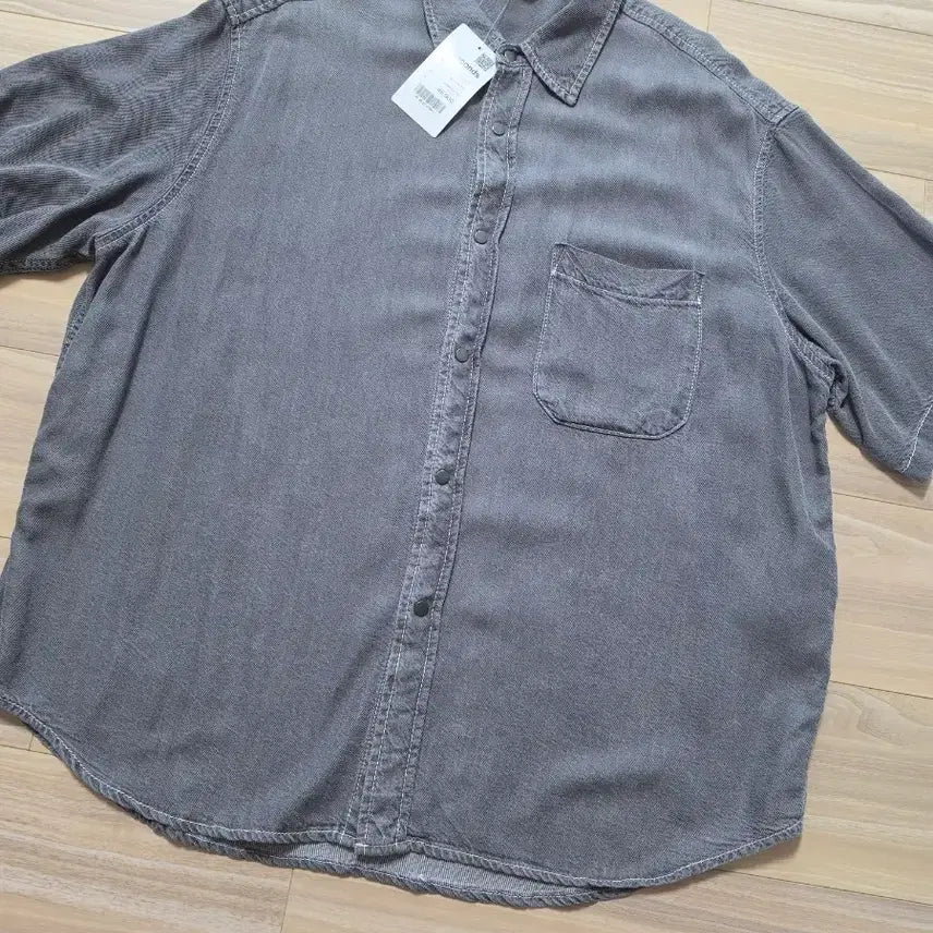[BUNJANG] 8 Seconds Rayon Denim Shirt L / 에잇세컨즈반팔레이온데님셔츠L사이즈