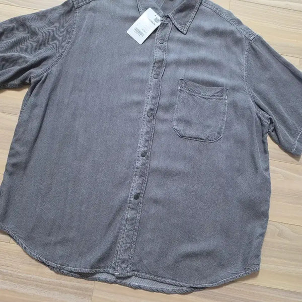 [BUNJANG] 8 Seconds Rayon Denim Shirt L / 에잇세컨즈반팔레이온데님셔츠L사이즈