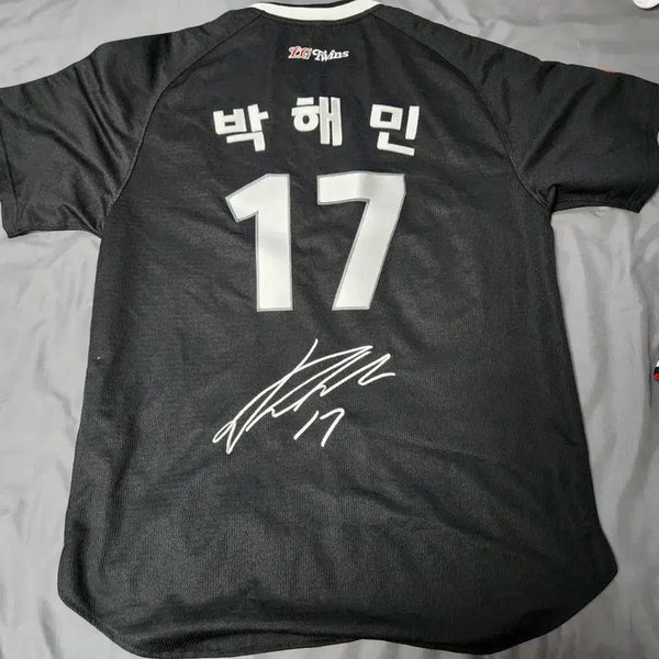 [BUNJANG] LG Twins Park Hae-min Signed Classic Away Jersey (Size 110) / (110) LG트윈스 박해민 친필싸인 클래식 유니폼 원정 새것