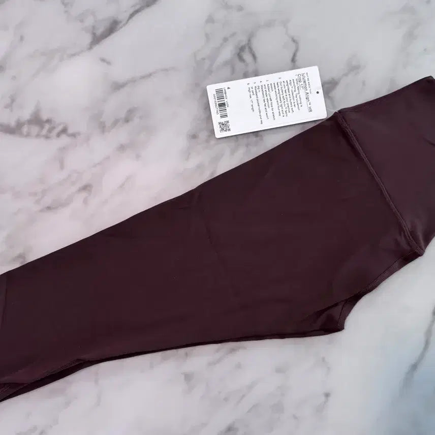 [BUNJANG] Lululemon Align Crop 17" Leggings - Size 4 (Brown) / 택달린새상품 룰루레몬 얼라인 크롭 17인치 레깅스 S