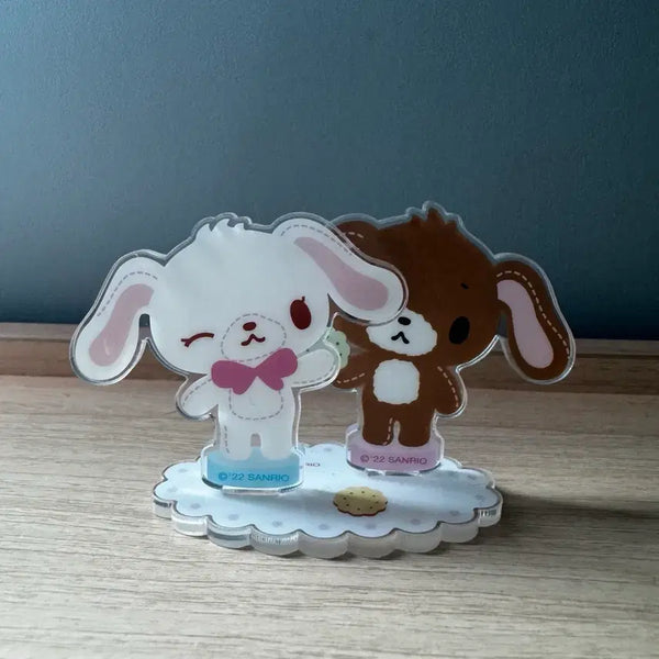 [BUNJANG] Sugarbunnies Shiro Usa & Kuro Usa Acrylic Stand Biscuit Pouch Majirushi Keychain Gacha Fuwa Fuwa Sanrio / 고전 슈가바니즈 아크릴 스탠드 인형 시로우사 쿠로우사 파우치 메지루시 키링 가챠 후와후와 산리오 비스킷