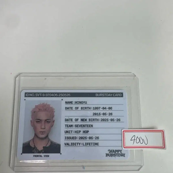 [BUNJANG] SEVENTEEN Mingyu HBD Photocard / 민규 HBD  포토카드