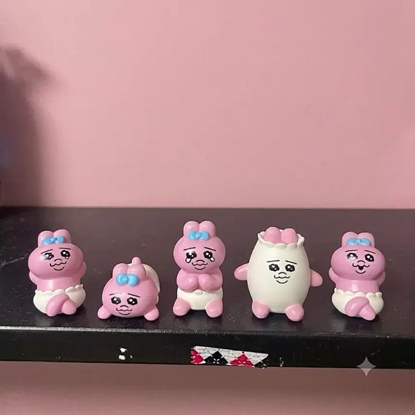 [BUNJANG] Pantsu Usagi 5-Piece Gacha Figure Bundle Set / 빤쮸토끼 피규어 5종 가챠 일괄