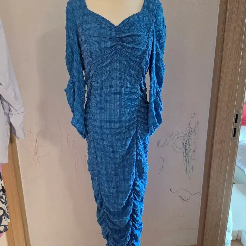 [BUNJANG] ZARA Shirring Midi Dress / 자라 셔링원피스L