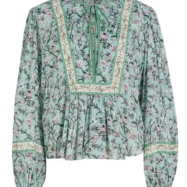 [BUNJANG] Isabel Marant Etoile Gayle Blouse Almond Green Size 34 / 이자벨마랑 에뜨왈 게일 블라우스 아몬드그린 34사이즈