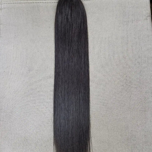 [BUNJANG] 20-inch Natural Hair Tape-In Extensions 222 Strands / 붙임머리 노팁천연모 20인치 222가닥